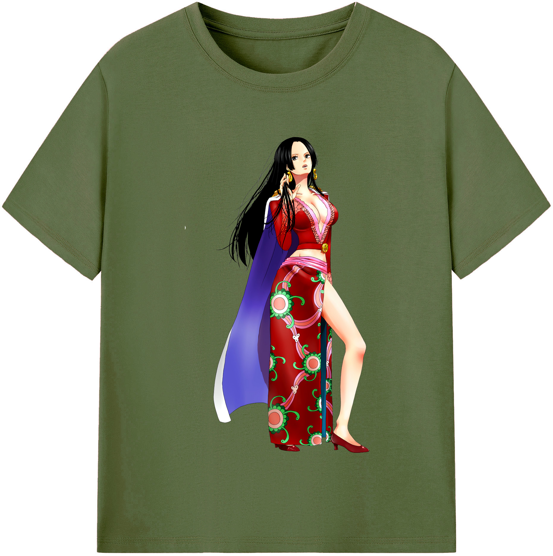 ワンピース ボア・ハンコック ONE PIECE Boa·Hancock 綿100％半袖Tシャツ（フロントプリント）